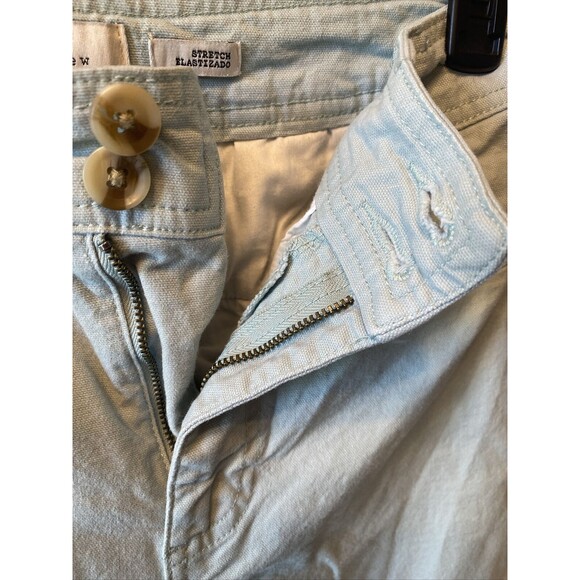 A New Day Wide Leg Stretch High Waist Capri Pants Light Blue Size 4 - Picture 3 of 7